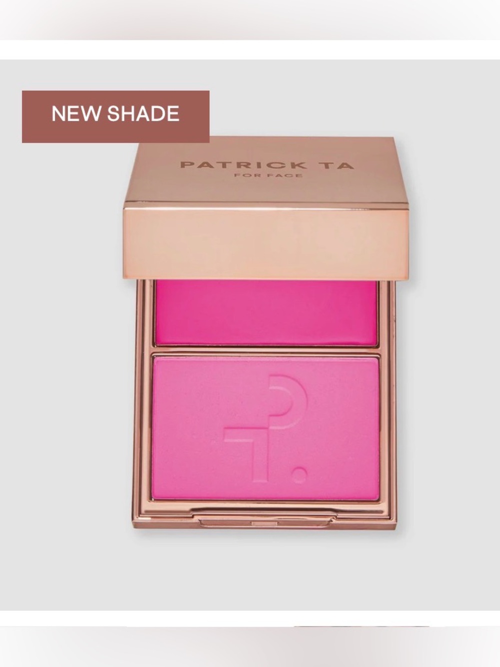 Patrick Ta “SHE’S GIVING” Double-Take Crème to Powder Blush Duo NEW